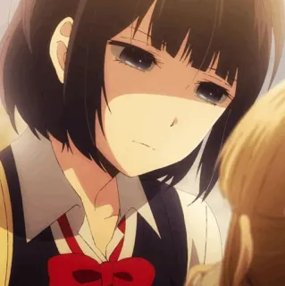 🖇 Anime, Fille, Triste, Manga, Portrait telegram sticker