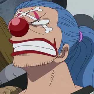 😁 Buggy One Piece 动漫, 海盗, 小丑, 巴基, 海贼王 telegram sticker