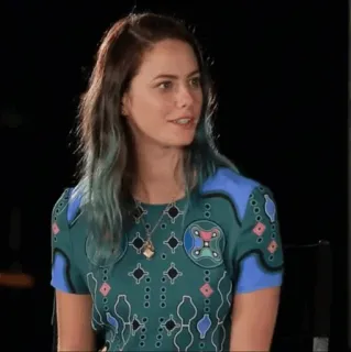 ♠ Kaya Scodelario woman, actress, portrait, celebrity, person telegram sticker