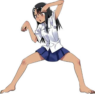 🤛 Nagatoro Anime, Kreskówka, Uczennica, Postać, Fanart, Nagatoro, Manga telegram sticker