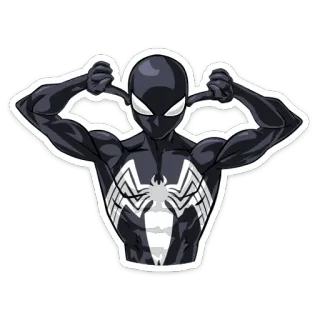 🙉 Spider-Man супергерой, комикс, Marvel, персонаж, мультфильм telegram sticker