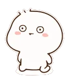 🙄 lindo, dibujos animados, blob, kawaii, personaje telegram sticker