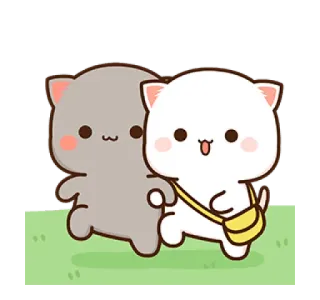 ☺️ katzen, süß, tiere, cartoon, freunde telegram sticker