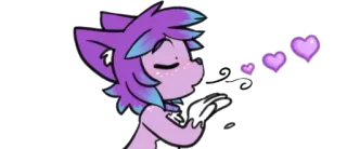 😘 獣人, ハート, キス, 愛, アニメ telegram sticker