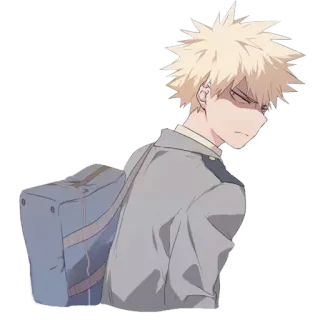 😒 Katsuki Bakugo My Hero Academia Anime, Manga, Boos, Held, Bakugo telegram sticker