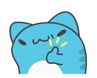 👍 mèo, ngón giữa, thô lỗ, giơ ngón giữa, xúc phạm, hoạt hình whatsapp sticker