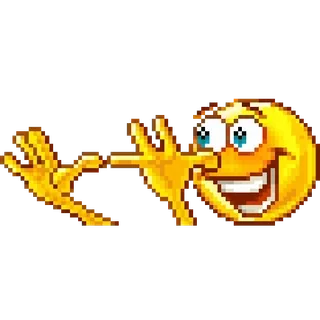 😀 Emoji, Gesicht, Zeigen, Fröhlich, Geste, Beleidigend whatsapp sticker