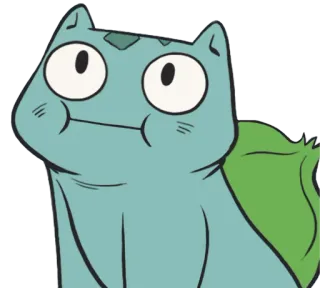 😐 Bulbasaur pokemon, bisasam, cartoon, katze whatsapp sticker