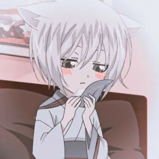☁️ Tomoe Kamisama Kiss Anime, Fuchs, Süß, Kemonomimi, Tomoe, Kamisama Kiss telegram sticker