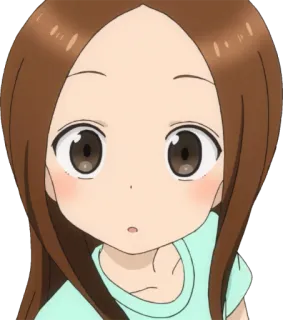 😯 Takagi Karakai Jouzu no Takagi-san anime, lindo, chica, dibujos animados telegram sticker