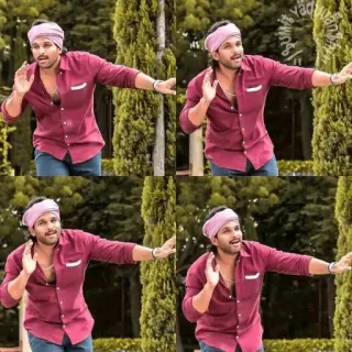 🕺 Allu Arjun actor, indio, hombre, telugu, bollywood telegram sticker