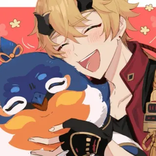 🍡 Thoma Genshin Impact Anime, Gra wideo, Genshin Impact, Thoma, Postać, Fanart telegram sticker