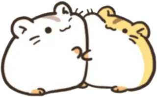💕 хомяк, животное, милый, каваий, питомец, грызун telegram sticker