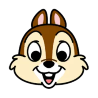 😃 Chip 卡通, 花栗鼠, 动物, 可爱, 迪士尼 telegram sticker