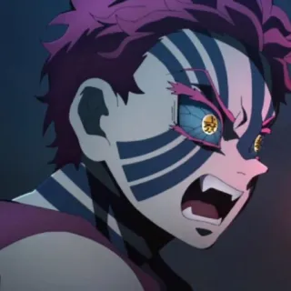 🤬 Akaza Demon Slayer Аниме, Демон, Клинок рассекающий демонов, Аказа, Злой telegram sticker