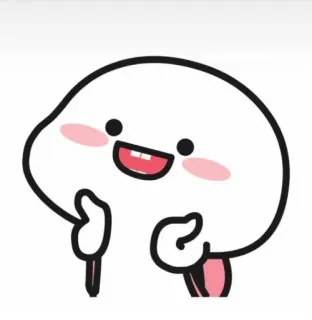 😍 mignon, dessin animé, joyeux, illustration, simple telegram sticker