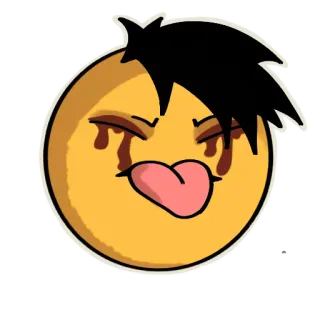 😝 Emoji, Emo, Lingua, Adesivo telegram sticker