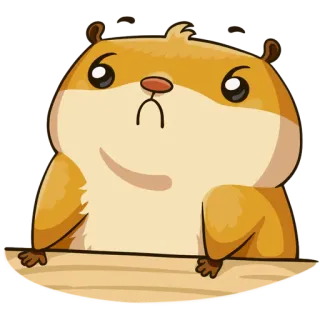 😟 仓鼠, 动物, 可爱, 啮齿动物, 宠物, 卡通 whatsapp sticker