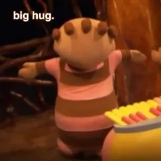 😺 big hug. Umarmung, süß, TV, Charakter telegram sticker