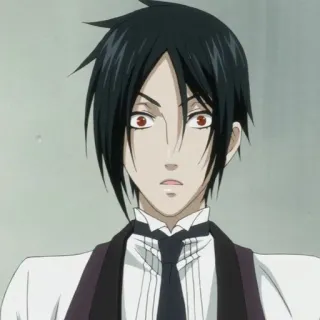 🔌 Sebastian Michaelis Black Butler อนิเมะ, มังงะ, เซบาสเตียน มิคาเอลิส, คนลึกไขปริศนา, พ่อบ้าน, ปีศาจ telegram sticker