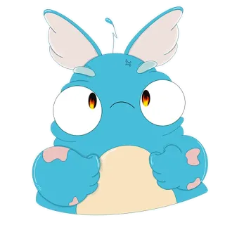 Милый монстр Кьюриосити telegram stickers