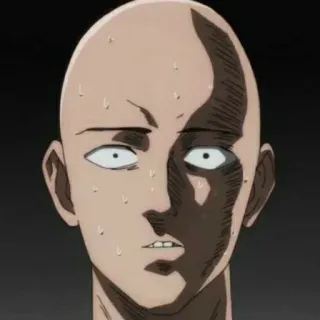🪶 Saitama One-Punch Man Anime, One Punch Man, Saitama, Personaggio, Eroe, Manga whatsapp sticker