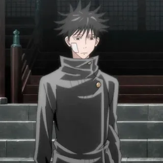 🐺 Megumi Fushiguro Jujutsu Kaisen Anime, Manga, Megumi Fushiguro, Jujutsu Kaisen, Zauberer, Charakter whatsapp sticker