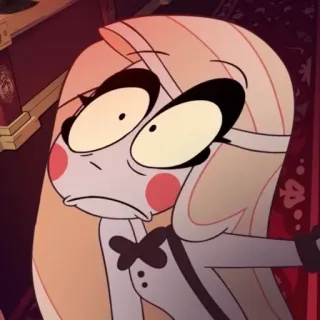🟡 Charlie Hazbin Hotel мультфильм, анимация, Чарли, Hazbin Hotel, смешной, милый, персонаж telegram sticker