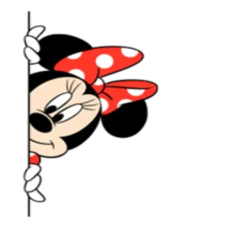 👀 Minnie Mouse Minnie Mouse, cartoon, Disney, character, cute, sticker whatsapp sticker