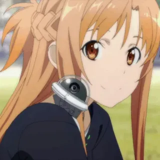 💞 Asuna Yuuki Sword Art Online anime, sword art online, asuna, yuuki asuna, female character, kawaii, anime girl whatsapp sticker