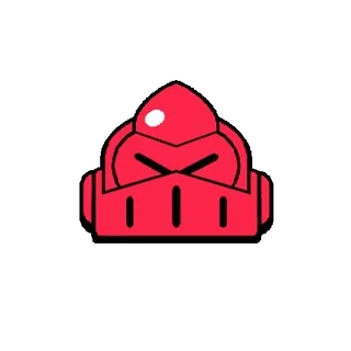 😡 mũ bảo hiểm, mặt nạ, đỏ, áo giáp, biểu tượng whatsapp sticker