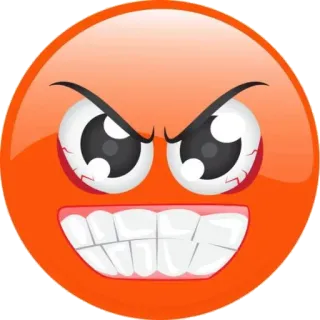 😡 emoji, angry, annoyed, upset, mad, face whatsapp sticker
