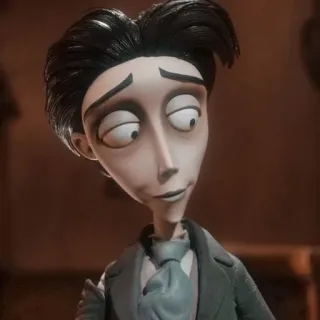⛓️ Victor Van Dort Corpse Bride 维克多·凡·多特, 僵尸新娘, 蒂姆·伯顿, 动画, 角色, 电影 telegram sticker