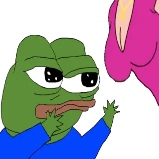 😐 Pepe the Frog ミーム, ペペ, カエル, 漫画 telegram sticker