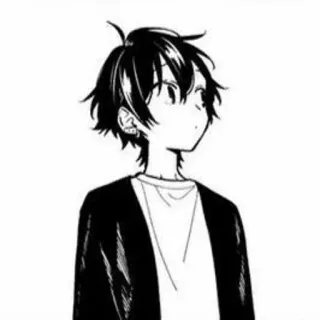 ❤ Anime, Manga, Junge, schwarze Haare, Teenager telegram sticker