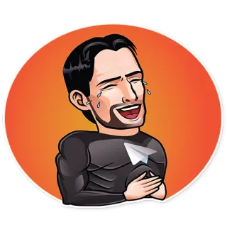 😂 ridere, piangere, felice, cartone animato, uomo, emozioni telegram sticker