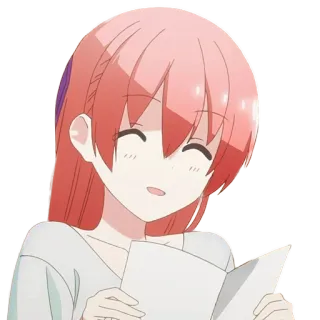 📖 Anime, Cô gái, Cười, Dễ thương, Nhân vật telegram sticker
