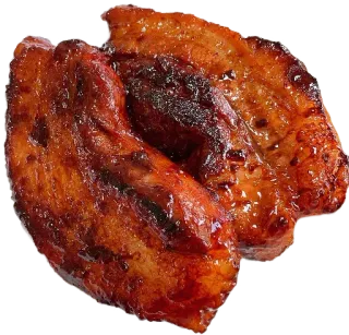 😃 wieprzowina, mięso, jedzenie, gotowana wieprzowina, kuchnia, danie, posiłek telegram sticker