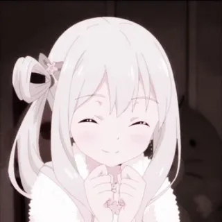 💗 Fille anime, Sourire, Mignon, Animé, Personnage, Kawaii telegram sticker