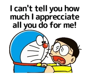 Doraemon's Animated Wisdom telegram stickers