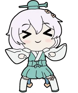 🥋 Anime, Chibi, Lindo, Personaje, Tradicional, Kimono, Dibujos animados, Manga telegram sticker
