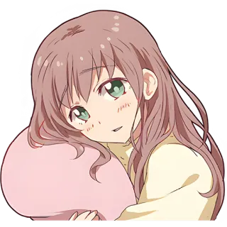 🙂 อนิเมะ, น่ารัก, ผู้หญิง, การ์ตูน telegram sticker