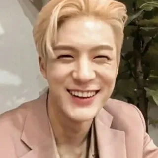 🤟 người đàn ông, cười, chân dung, người, nam, kpop telegram sticker
