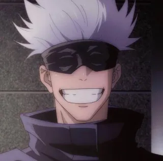 🚲 Satoru Gojo Jujutsu Kaisen anime, manga, Satoru Gojo, Jujutsu Kaisen, smiling, character, entertainment telegram sticker