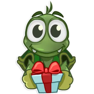 🎁 Schildkröte, Cartoon, Tier, Niedlich, Geschenk, Präsent telegram sticker