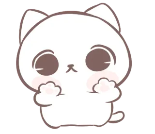 💭 แมว, น่ารัก, สัตว์, คาวาอิ, ลูกแมว, การ์ตูน telegram sticker