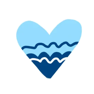 ❤️ 心, 海, 波浪, 蓝色, 爱, 海洋, 水 telegram sticker