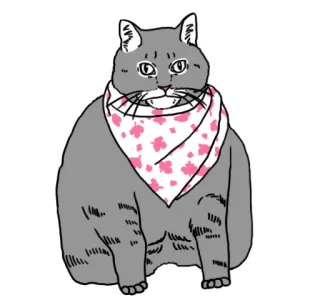 🍒 Katze, Tier, Haustier, niedlich, Aufkleber, Cartoon, Haustier telegram sticker