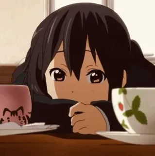 🍣 Anime, Chica, Linda, Kawaii, K-On, Té whatsapp sticker
