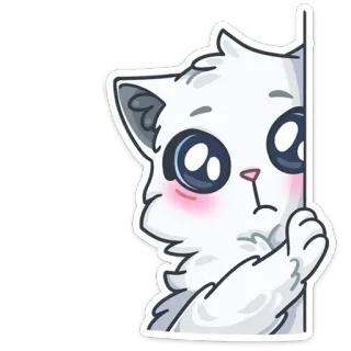 🥺 кот, котёнок, милый, животное, питомец, кавайный telegram sticker
